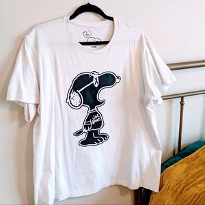 KAWS X UNIQLO X PEANUTS JOE KAWS YAWN OUTLINE TEE
